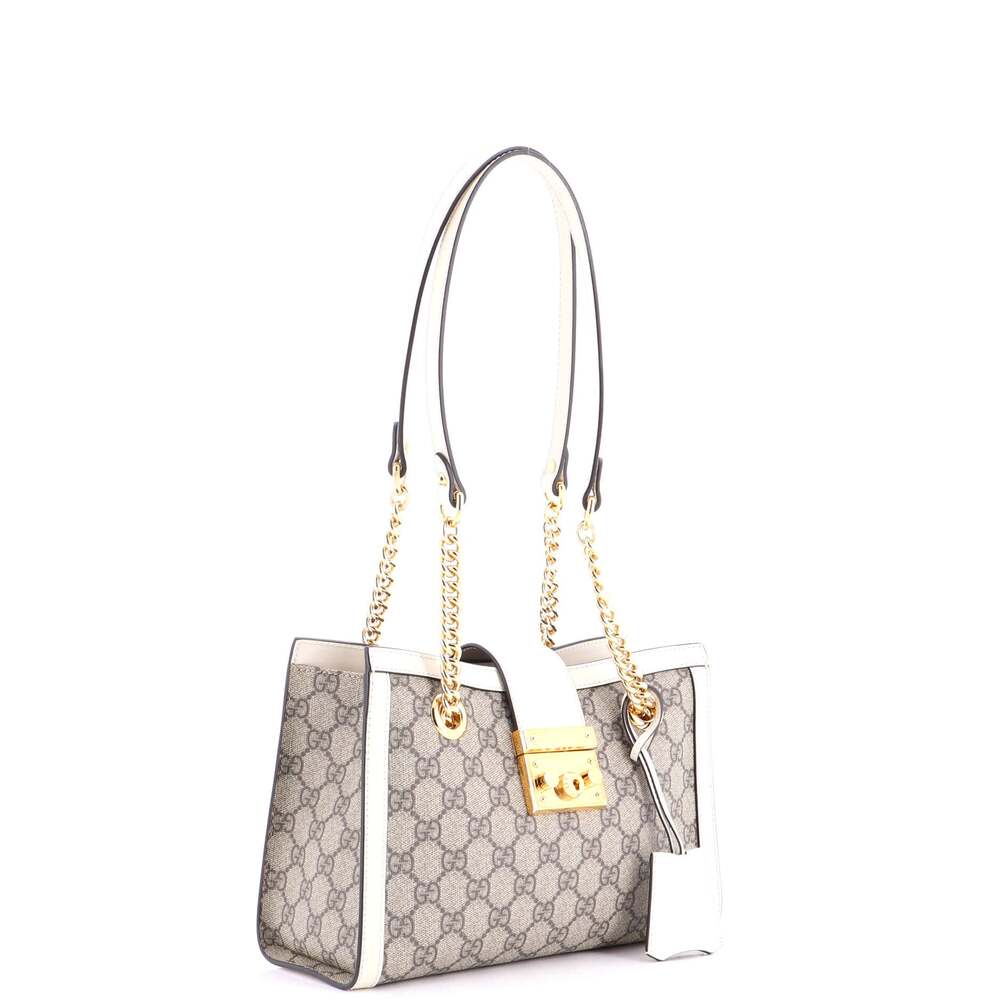 Gucci Padlock Chain Tote Gg Coated #243208G16B - Picture 2 of 6